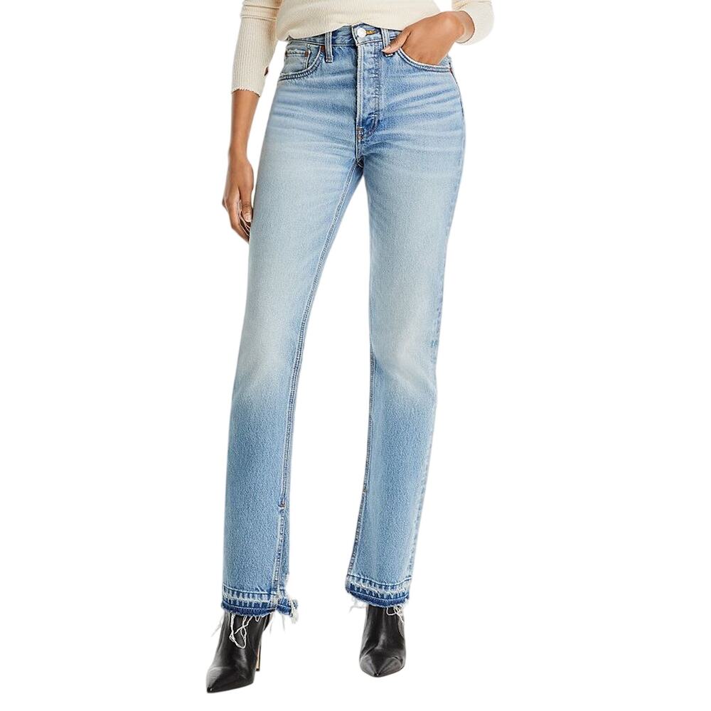 Re/Done Classic Blue 70s High Rise Bootcut Denim Jeans Size 26